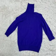 ZARA ザラ　タートルネック　ニット　トップス　ブルー系