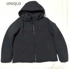 【美品】UNIQLOユニクロのハイブリッドダウンパーカのブラック M