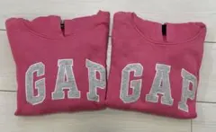 GAP フード付きトレーナー ピンク Size120