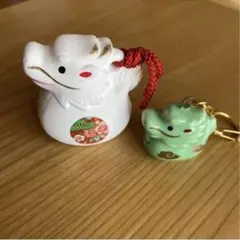 干支小物　置物とキーホルダー　２点