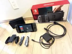 【付属品完備】Nintendo Switch 本体 グレー SDカード付き