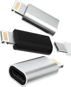 変換アダプタ iPhone USB C 充電器 コネクタ(3個セット)