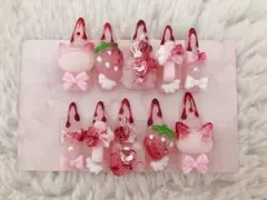 ♡現品♡ ゴテゴテネイルチップ 量産型 姫系 血