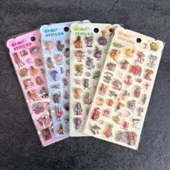 イタリアンブレインロット ぷくぷく 4枚 3Dシール キャラクター ご褒美シール