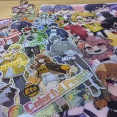 カラフルピーチ クリアファイル 下敷き キーホルダー 3点セット