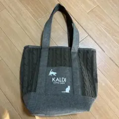 【美品】KALDI ねこの日 トートバック ブラウン