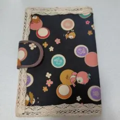 ハンドメイド　マルチケース　母子手帳ケース キャラクター柄 レース付き
