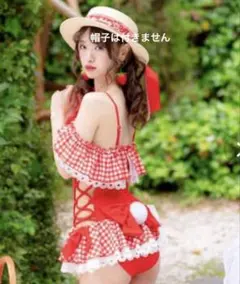 Dear My Love マイメロ水着 サンリオ 夢展望 ワンピース水着 赤のサムネイル