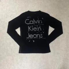 Calvin Klein jeans M y2k フロントロゴ プリント ロンTのサムネイル