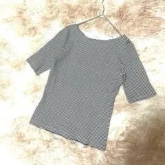 【オペークドットクリップ】OPAQUE.CLIP◆ボートネック◆ボーダートップス