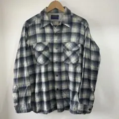 70s PENDLETON ペンドルトン オンブレ ボードシャツ サックス