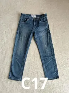 C17 デニムパンツ クロップド丈 ブルーのサムネイル