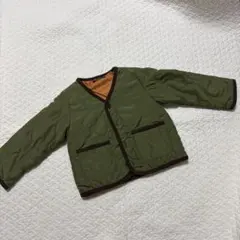 100cm moujonjon キルティングジャケット カーキ