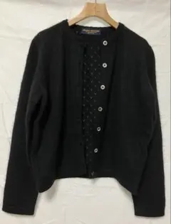 ブルックスブラザーズ　透かし編みカーディガン　アンゴラ混　ヴィンテージニット