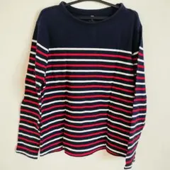 ユニクロ　150　ボーダー　赤　紺　白　子ども