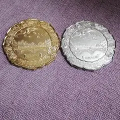 昭和天皇即位50年　八咫鏡　金鏡　銀鏡　昭和レトロ　アンティーク　レア 昭和天皇即位50年 八咫鏡 金鏡 銀鏡 昭和レトロ アンティーク