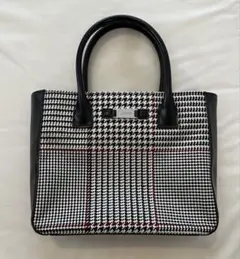 LAUREN ハウンドトゥースチェック トートバッグ