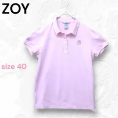 ZOY ゴルフウェア ポロシャツ ピンク サイズ40のサムネイル