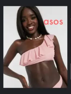 Asos エイソス　ワンショル　水着　トップス　ピンク　インポートブランドのサムネイル