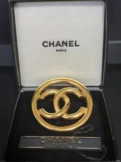 CHANEL ゴールドブローチ 93SS/ココマーク/アクセサリー 1270