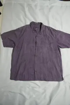 Tommy Bahama シルク100% 半袖シャツ パープル XL