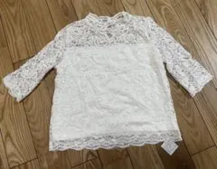 値下げしました！INGNI イング ホワイトレース 五分丈トップス タグ付き