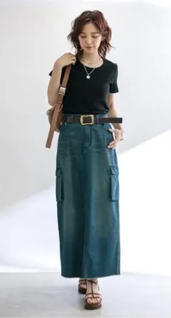 ロングスカート デニム