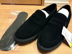 【新品未使用】スエードローファーLサイズ　グローバルワーク