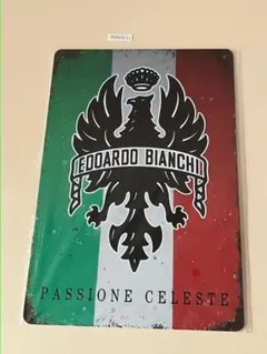 Edoardo Bianchi ブリキ看板 インテリア