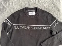 CALVIN KLEIN JEANS ブラックセーター Lのサムネイル