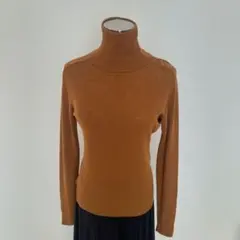 Letroyes ブラウン タートルネックニット XS