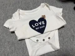 Baby Gap LOVE MY DAD 半袖ロンパース