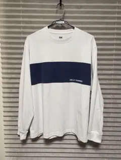 HELly Hansen 長袖カットソー ホワイト/ネイビーのサムネイル