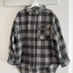 チェック柄フランネルシャツ