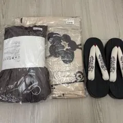 utatane 浴衣 帯 下駄 バッグ 4点セット 花柄 - メルカリ