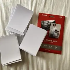 Canon 写真用紙 2L判 厚手 16枚&ブランド不明L判光沢紙285枚