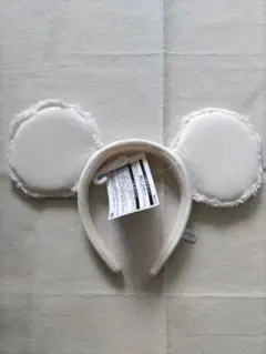 東京ディズニーリゾート　ホワイト　白　デニム　カチューシャ　ミッキー