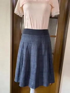 アリスバーリー ラメ入りボーダースカート