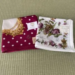 MCMドット柄&ローラアシュレイ❤︎大判ハンカチーフハンカチセット約57×57cm