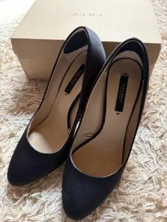 ZARA ブラック ハイヒール24