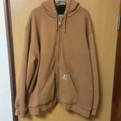 Carhartt ジップアップパーカー ブラウン XLのサムネイル