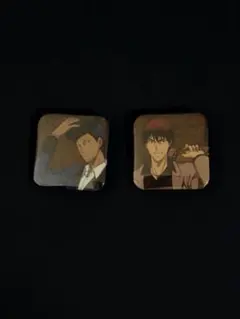 黒子のバスケ ナンジャタウン アンティーク 青峰 火神 缶バッジ　値下げしました