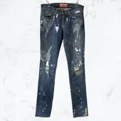 13756 J BRAND ペイント ダメージ加工 スキニーデニム アメリカ製
