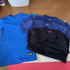 訳あり　少年野球　アンダーシャツ　サイズ130４枚セット　半袖、長袖　ブルー