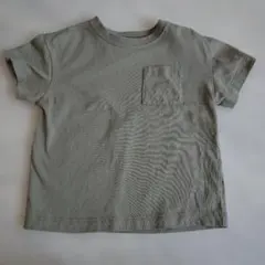 GU ポケット付き Tシャツ カーキ 90cmのサムネイル