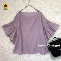 Jewel Changes フレアスリーブブラウス ギャザースリーブ ピンクのサムネイル