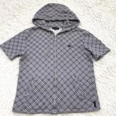 BURBERRY BLUE LABEL ノバチェック 七分丈 パーカー - メルカリ