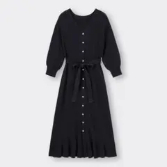 値下げ GU ジーユー 裾フリルカーディガン ワンピース新品