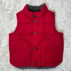 【Baby Gap】ベスト赤 (18-24m 90cm)中綿GAP フリース裏地