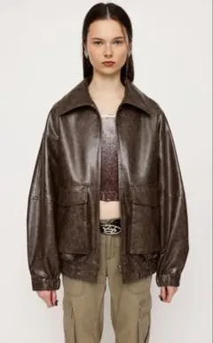 新品　ブラウンジャケット　SLY アウターのサムネイル
